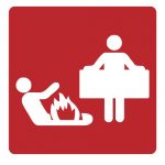 Знак за пожарна безопасност - противопожарно одеало