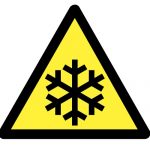Предупредителен знак, Знак внимание ниски температури